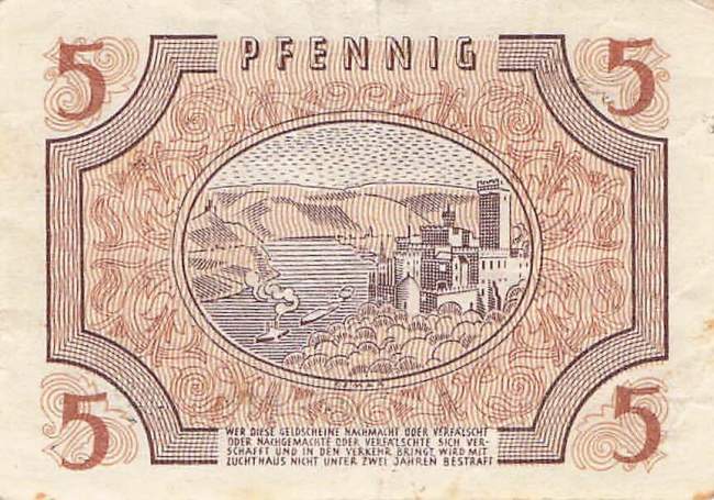 r.211 A 5 Pfennig 1947